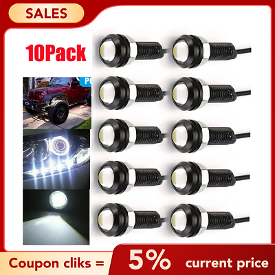 #ad Eagle Eye Car White LED DRL Daytime Running Light Reverse Signal Tail Lamp 10pcs $9.85