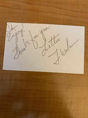 #ad TOM WORKMAN SEATTLE BASKETBALL AUTHENTIC AUTOGRAPH SIGNED B4479 $19.95