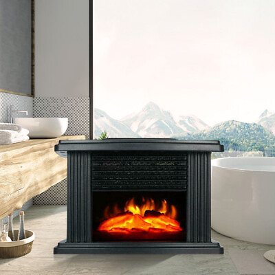 #ad Electric Fireplace Heater Stove 1000W w 3D Realistic Flame Effect Home Mini $46.96