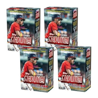 #ad 2023 Topps Stadium Club Baseball BLASTER BOX 4 boxes lot IN HAND FREE SHIP $105.00