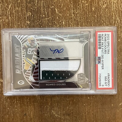 #ad 2022 Spectra Romeo Sound RDNT RKE PAT Sig Hyper PSA 8 Go Packers #27 60 $30.00