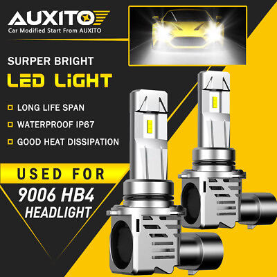 #ad 2X AUXITO M3 Series 9006 LED Headlight Bulbs Low Beam 24000LM Bright Kit EOA $35.99