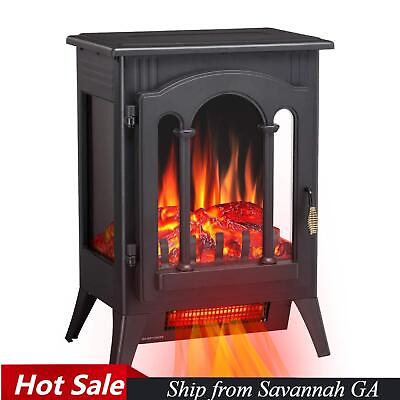 #ad 16quot; Electric Fireplace Freestanding Infrared FireplaceThermostatGA31405 $89.99