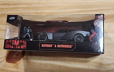 #ad Hollywood Rides 2022 Batmobile W Batman FIG 1 32 Vehicle $8.24