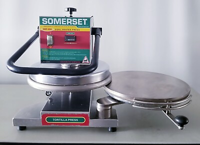#ad 18quot; Tortilla Pizza Dough Press Somerset SDP800 Dual Heated Platen 3200 Watt 220V $2395.00