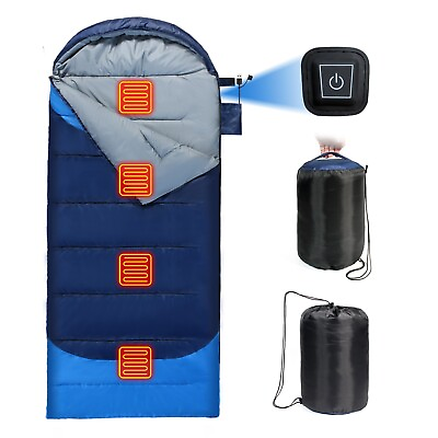 #ad Heated Sleeping Bag Waterproof Lightweight Sleeping Bag for Camping Backpacking $79.99