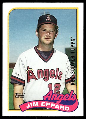 #ad Jim Eppard California Angels 1989 Topps #42 2017 Rediscover Gold Buyback $3.99