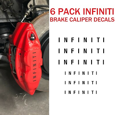 #ad Infiniti Brake Caliper Decal High Temp Sticker Vinyl Fit: Akebono Calipers $10.99