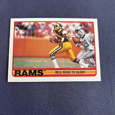 #ad 1989 Topps Bell Runs to Glory TL Los Angeles Rams #122 $1.45