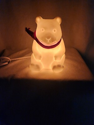 #ad White Polar Bear Night Light Ceramic Table Lamp Target Pillowfort $20.00