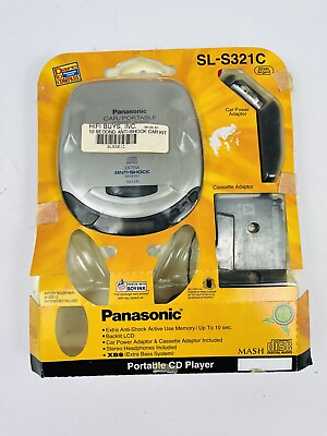 #ad Panasonic SL s321C XBS Portable Car Cd Player Extra Anti Shock Memory Tested $18.99