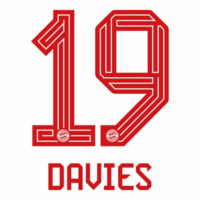 #ad Davies # 19 Bayern Munich 23 24 Home Nameset Red $39.59