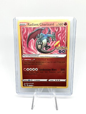 #ad Pokémon TCG Near Mint Radiant Charizard Pokemon GO 011 078 Holo Radiant Rare $12.00