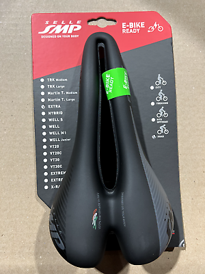 #ad Selle SMP EXTRA Cut Out Bicycle Saddle Made in Italy Black *NEW* $99.00