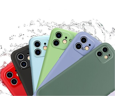 #ad Silicone Case Cover Fully Protection For Apple iPhone 13 12 11 Pro Max XR X 8 7 $2.99