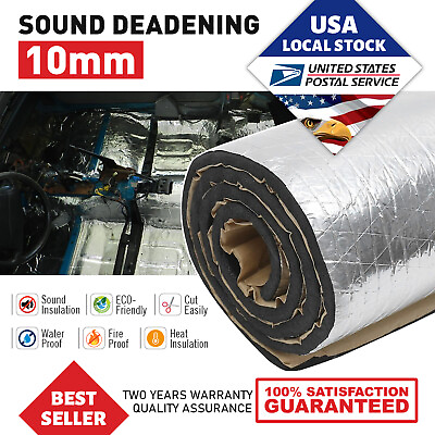 #ad 80quot;x 39quot; Thermal Sound Deadener Car Heat Shield Insulation Noise Reduce Mat 10mm $29.73