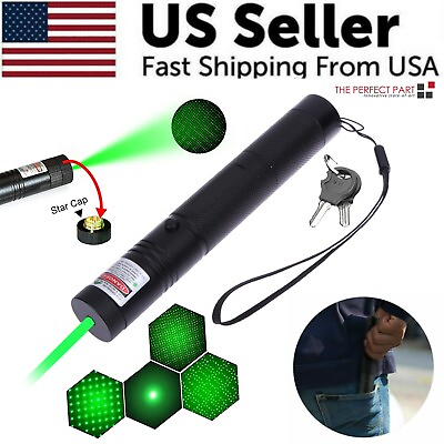 900Miles Rechargeable Lazer Green Laser Pointer Pen Astronomy Visible Beam Light $10.19