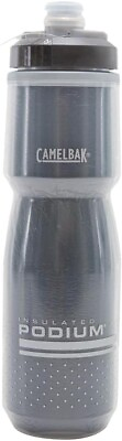 #ad CamelBak Podium Chill Black Insulated Water Bottle New 24oz Easy squeeze bike $12.99