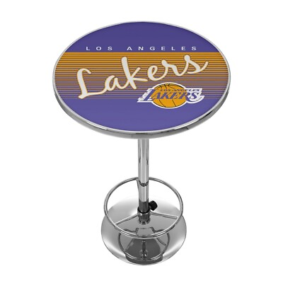 #ad Los Angeles Lakers Hardwood Classics NBA Chrome Pub Table $224.99