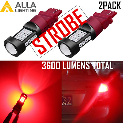 #ad Alla Lighting 36 3030 LED 3157 STROBE Brake Tail Flashing Blinker Signal Bulb $24.98