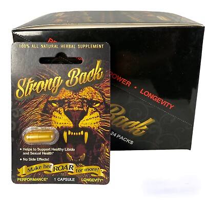 #ad STRONGBACK MALE SUPPLEMENT 6 Pills $18.99