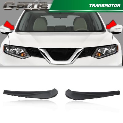 #ad Fit For Nissan Rogue 2014 2020 Front Wiper Side Cowl Extension Cover Trim $9.26