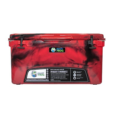 #ad Frosted Frog Red Camo 75 Quart Cooler Heavy Duty Ice Chest $339.99