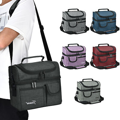 #ad Insulated Lunch Bag Totes Cooler Large Bento Lunch Box Bag for Men Women Adult $12.98
