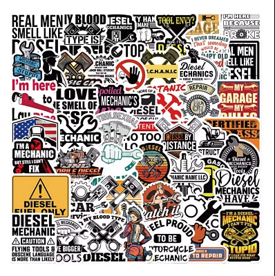 #ad #ad 20Pcs Diesel Mechanic Graffiti Stickers Pack Laptop Skateboard Phone Bike Decor $0.99