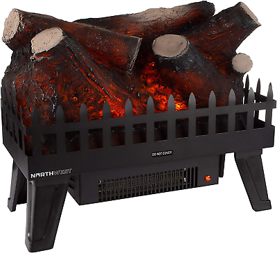 #ad LED Electric Log Insert for Fireplaces Heater with Realistic Energy Efficient LE $167.99