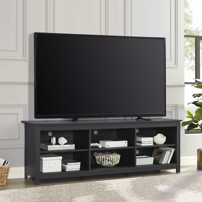 #ad Mainstays Adjustable Shelf TV Stand for TVs up to 70quot; Black Finish $165.41