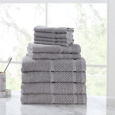 #ad 10 Piece Bath Towel Set with Upgraded Softness amp; DurabilityNewFree Shipping $13.27