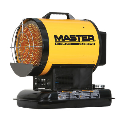Master Radiant Heater Oil Fired 80000 Btu $459.99