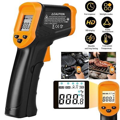 #ad #ad Helect Infrared Thermometer Non contact Digital Laser Infrared Temperature Gun $9.75