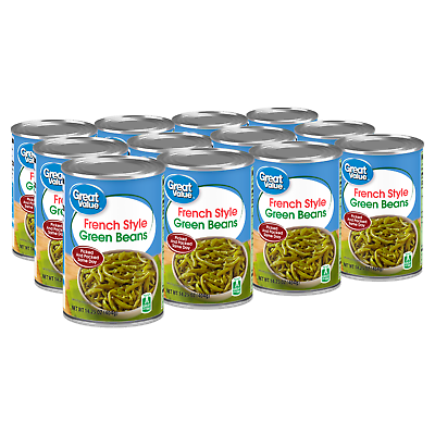 #ad Great Value French Style Green Beans 14.25 Oz 12 Cans $11.93