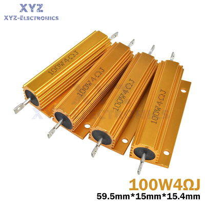 #ad 100W 0.1 1000Ω Ohm Shell Power Aluminum Housed Case Watt Wirewound Resistor $2.99