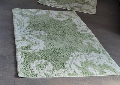 #ad Acanthus Reed Light Green Mint Mint Bathroom Carpet Bathmat 27 5 8x47 3 16in $111.68