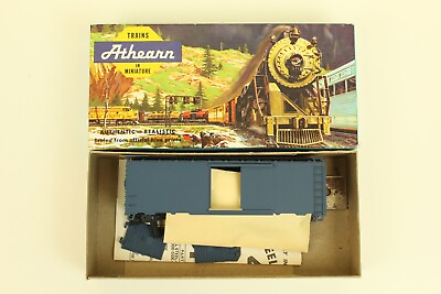 #ad HO Athearn Blue Box 40#x27; Steel amp; Wood Box Car Undecorated Blue Kit $11.89