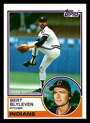 #ad 1983 Topps Bert Blyleven HOF Indians #280 Vintage Baseball VG EX $7.00
