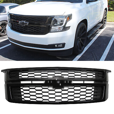 #ad Gloss Black Front Center Grille Grill For 2015 2020 Chevrolet Tahoe Suburban $138.49