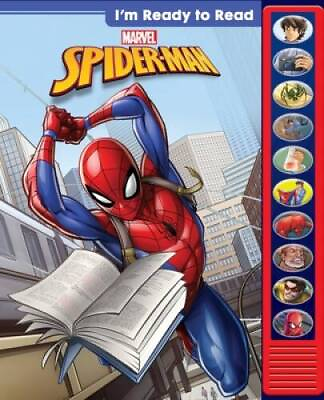 #ad Marvel Spider man Im Ready to Read Sound Book PI Kids Play A Sound GOOD $4.97