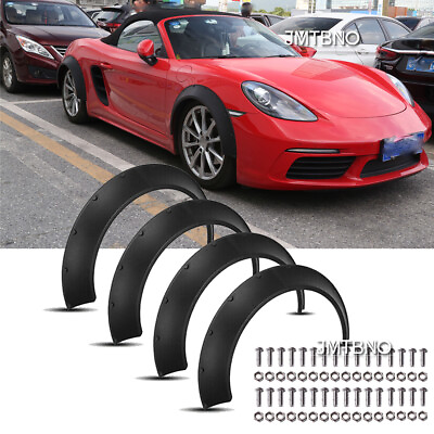 #ad Car Flexible PU Wheel Arches Fender Flares Extra Wide For Porsche 718 boxster US $99.58