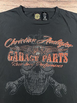 #ad Christian Audigier Garage Parts Race Performance Tee Shirt Size XXL $22.00