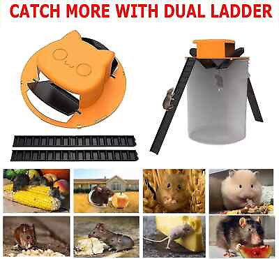 #ad 1 2 4pcs Bucket Lid Mouse Rat Trap Bucket Mousetrap Catcher USA FREE SHIPPING $8.95