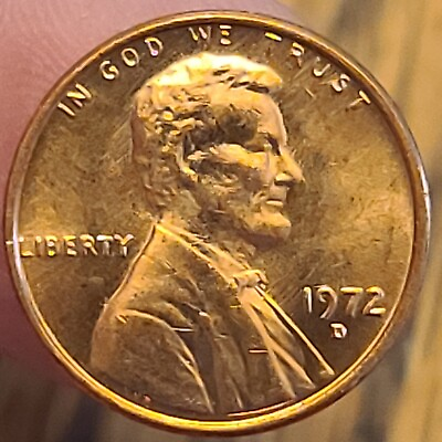 #ad 1972 D Lincoln Head Memorial Penny Good Quality Proof Like Denver $7.30