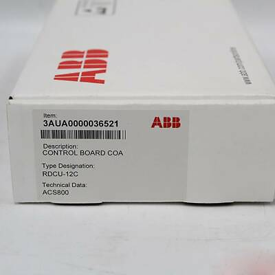 #ad ONE New ABB ASC800 Control Board RDCU 12C 3AUA0000036521# $930.00