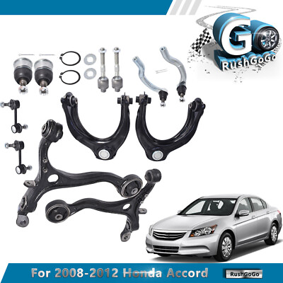 #ad For 2008 2012 Accord Suspension Kit Front Lower Upper Control Arm Ball Joint 12× $117.41