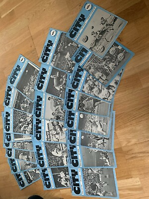 #ad MANCHESTER CITY HOME PROGRAMMES 1974 75 GBP 2.00
