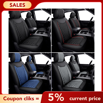 #ad For Dodge Ram 1500 2009 2023 2500 3500 Pickup PU Car Seat Cover Full Set Cushion $77.39