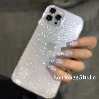 #ad Luxury Glitter Bling Clear Case Cover for iPhone 14 13 12 11 Pro Max 7 8 Plus $6.99